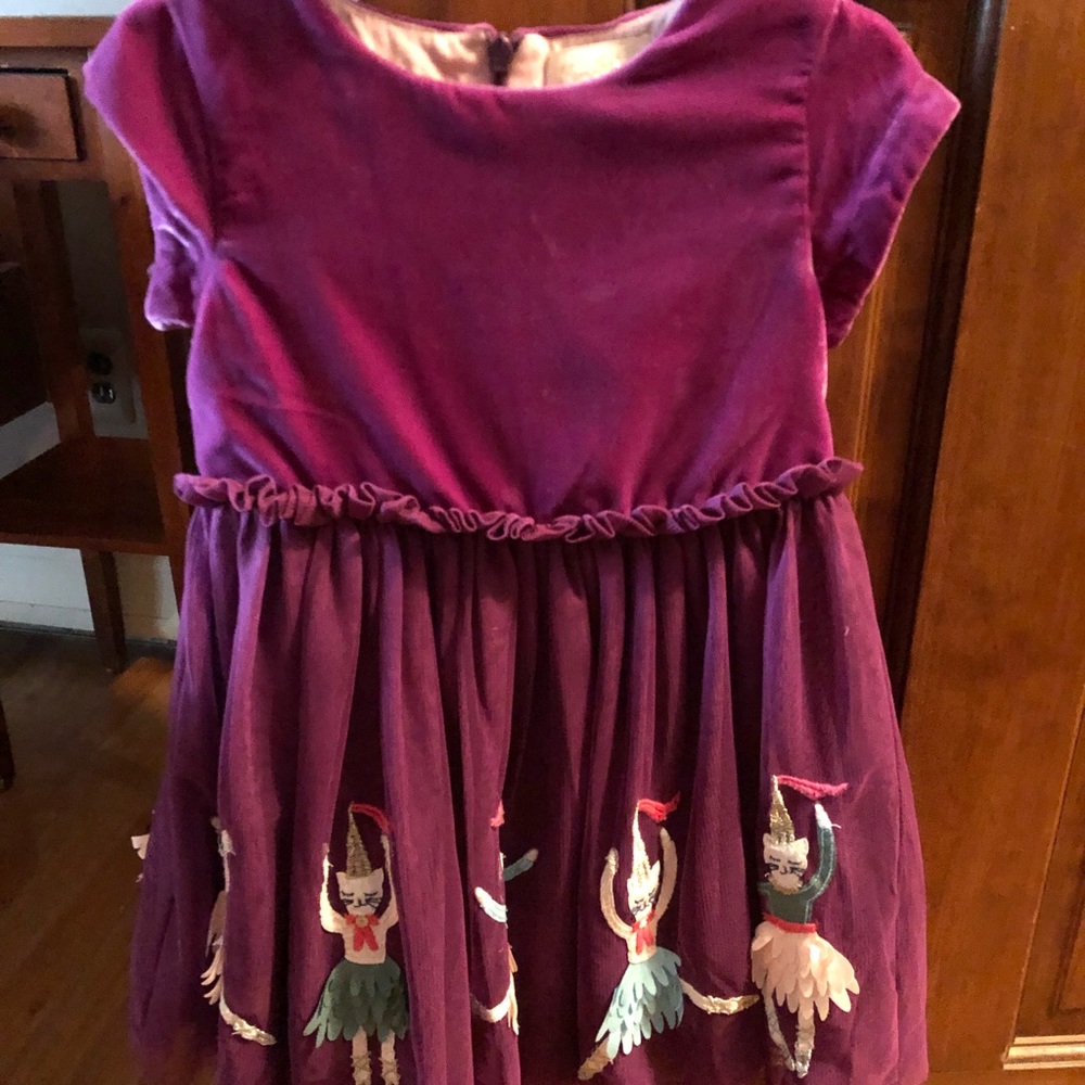 Mini boden girls dress 3/4 worn once excellent condition